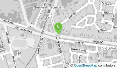 Bekijk kaart van Afwerkingsbedrijf Nieuw Amsterdam in Nieuw-Dordrecht