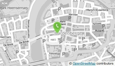 Bekijk kaart van Ossef/Lahdo V.O.F. in Hardenberg