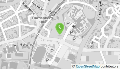 Bekijk kaart van Shop Ziekenhuis Hardenberg in Hardenberg