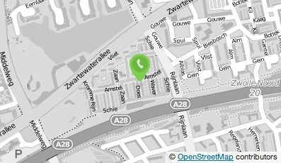 Bekijk kaart van Schildersbedrijf Groen  in Zwolle