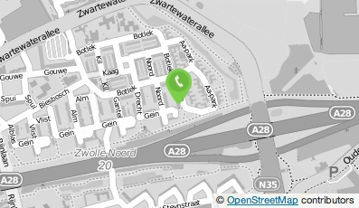 Bekijk kaart van Schildersbedrijf W. Vroom in Zwolle