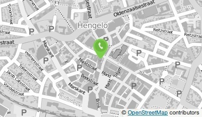 Bekijk kaart van Grand Cafe De Twee Wezen in Hengelo (Overijssel)