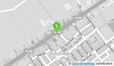 Bekijk kaart van V.O.F. Zalencentrum 'De Brink' in Oldebroek