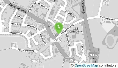 Bekijk kaart van Stichting Kulturhus het Kruispunt in Laren (Gelderland)