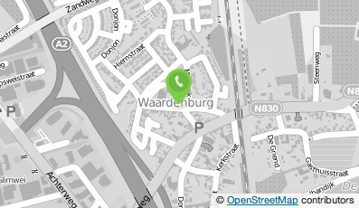 Bekijk kaart van Roos ICT B.V. in Waardenburg