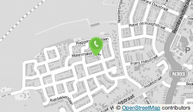 Bekijk kaart van Hoveniersbedrijf P.J. Verwaal in Voorthuizen