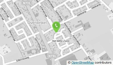 Bekijk kaart van Bouwbedrijf Wekking in Overdinkel