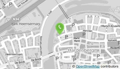 Bekijk kaart van Tandartspraktijk Hardenberg, tandarts H. Veenendaal in Hardenberg