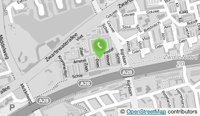 Bekijk kaart van Singeline  in Zwolle
