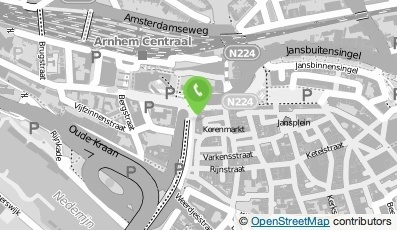 Bekijk kaart van Grieks Restaurant Rhodos B.V. in Arnhem