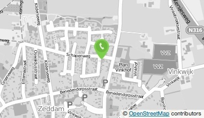 Bekijk kaart van Handelsonderneming De Vries  in Zeddam