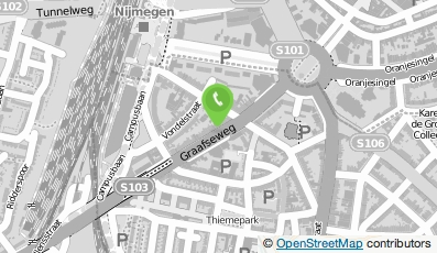 Bekijk kaart van Restaurant De Stadstuyn in Nijmegen