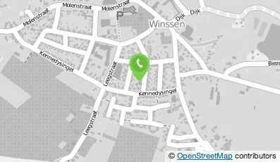 Bekijk kaart van Kapperij naar Wen's in Winssen