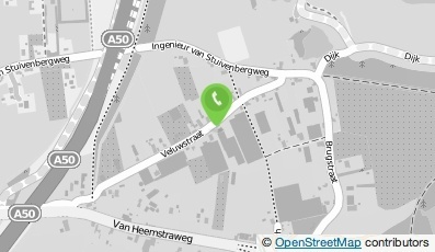 Bekijk kaart van Manege Fokkerij Handelsstal 'De Veluw' in Ewijk
