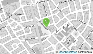 Bekijk kaart van Tandartsenpraktijk Wilhelminaweg in Dieren