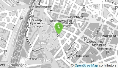 Bekijk kaart van Parkzicht Studenten Kamerverhuurbedrijf in Nijmegen