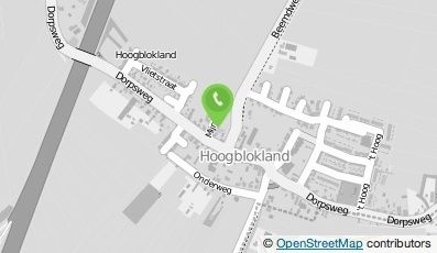 Bekijk kaart van Maatvoering J. de Klerck  in Hoogblokland