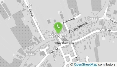 Bekijk kaart van Aannemersbedrijf Dirk van Rooij B.V. in Velddriel