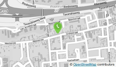 Bekijk kaart van Praktijk voor Osteopathie Pim Klerkx in Waalwijk