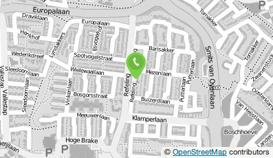 Bekijk kaart van de Mobiele mens centrum voor fysiotherapie en training in Nuenen