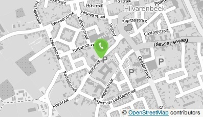 Bekijk kaart van Topfysiotherapie W.D. Thieme Groen in Hilvarenbeek
