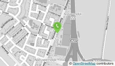 Bekijk kaart van Bloemenatelier 'Het Klaverblad' in Nieuwendijk