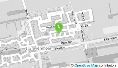 Bekijk kaart van V.O.F. Den Hamer-van Riel in s-Gravenmoer