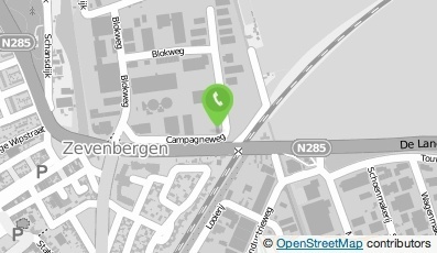Bekijk kaart van V.O.F. Schildersbedrijf Melisse in Zevenbergen