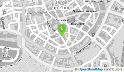 Bekijk kaart van V.O.F. Van Poppelen-Rens in Bergen op Zoom