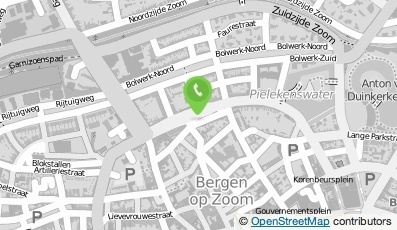 Bekijk kaart van Reprocentrum The Copyshop Bergen op Zoom in Bergen op Zoom