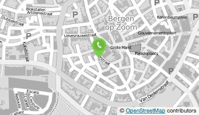 Bekijk kaart van Provoosthuis in Bergen op Zoom