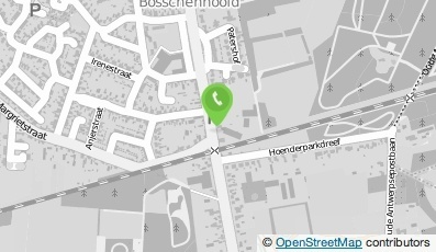 Bekijk kaart van Timmerbedrijf Cor Hoendervangers B.V. in Bosschenhoofd