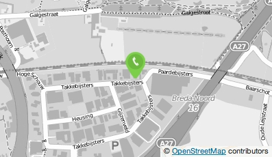 Bekijk kaart van jb@mission in Oosterhout (Noord-Brabant)