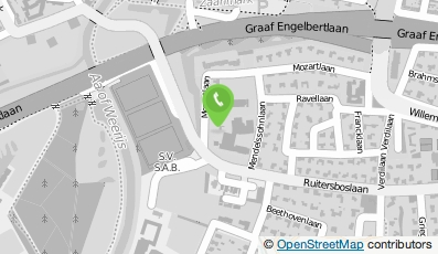 Bekijk kaart van Ver. o.w.h.v. v.o. Breda in cv uitsl. van aansprakelijkh.(UA) in Breda