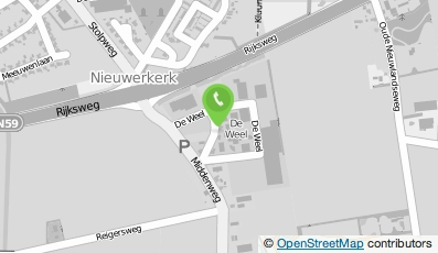 Bekijk kaart van Verhuurbedrijf M.A. van de Velde in Nieuwerkerk
