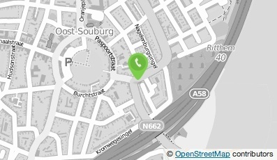 Bekijk kaart van Bouwtechn. keurings-/adv.bur. Midden en Zuid Nederland in Axel