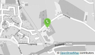 Bekijk kaart van Hoogerbrugge Groenten & Fruit in Poortvliet