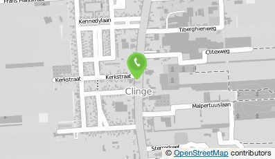 Bekijk kaart van V.O.F. Cafetaria-Café- Zaal-Cater. 't Pleintje Clinge in Clinge