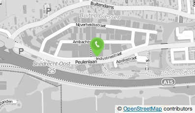 Bekijk kaart van Grafisch Bedrijf ADR. Tuijtel B.V. in Hardinxveld-Giessendam