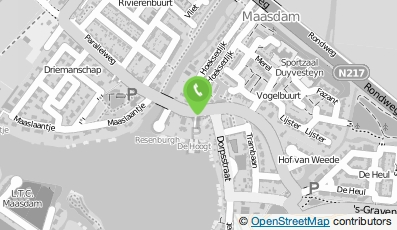 Bekijk kaart van Hotel-Restaurant 'De Hoogt' in Maasdam