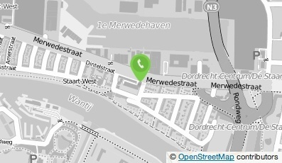 Bekijk kaart van Tankstation De Staart in Dordrecht