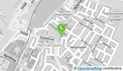 Bekijk kaart van Eetcafe Het Dorpshuis in Heerjansdam
