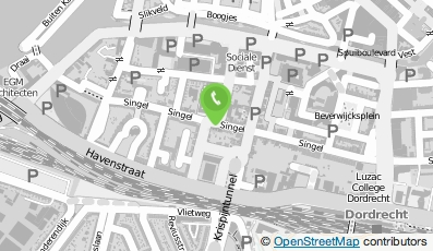 Bekijk kaart van W.S.P. + Dordrecht Bureau v. Werving en Selekt. v. Pers. in Dordrecht