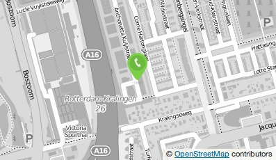 Bekijk kaart van Garagebedrijf 'Kralingen' in Rotterdam