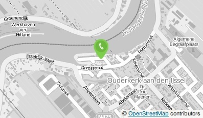 Bekijk kaart van Firma A. Broekhuijsen Scheepvaartbedrijf in Ouderkerk aan den Ijssel