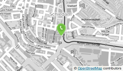 Bekijk kaart van Huib van Kooij Haarstylisten in Schiedam