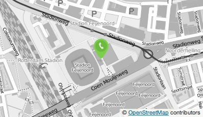 Bekijk kaart van Feyenoord Rotterdam N.V. in Rotterdam