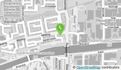 Bekijk kaart van Kapsalon De Opsteker in Hardinxveld-Giessendam