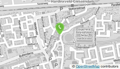 Bekijk kaart van J.P. Ouwerkerk in Hardinxveld-Giessendam