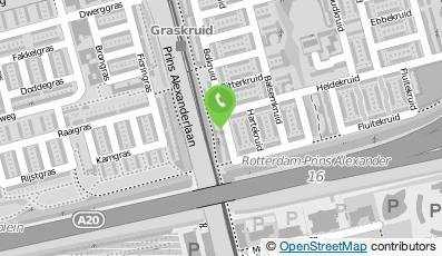 Bekijk kaart van Taxibedrijf van der Kruit in Rotterdam